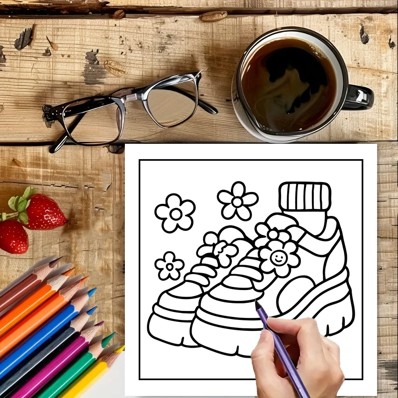 Easy Retro Coloring Book for A - огляд і ціна Chalk Bag