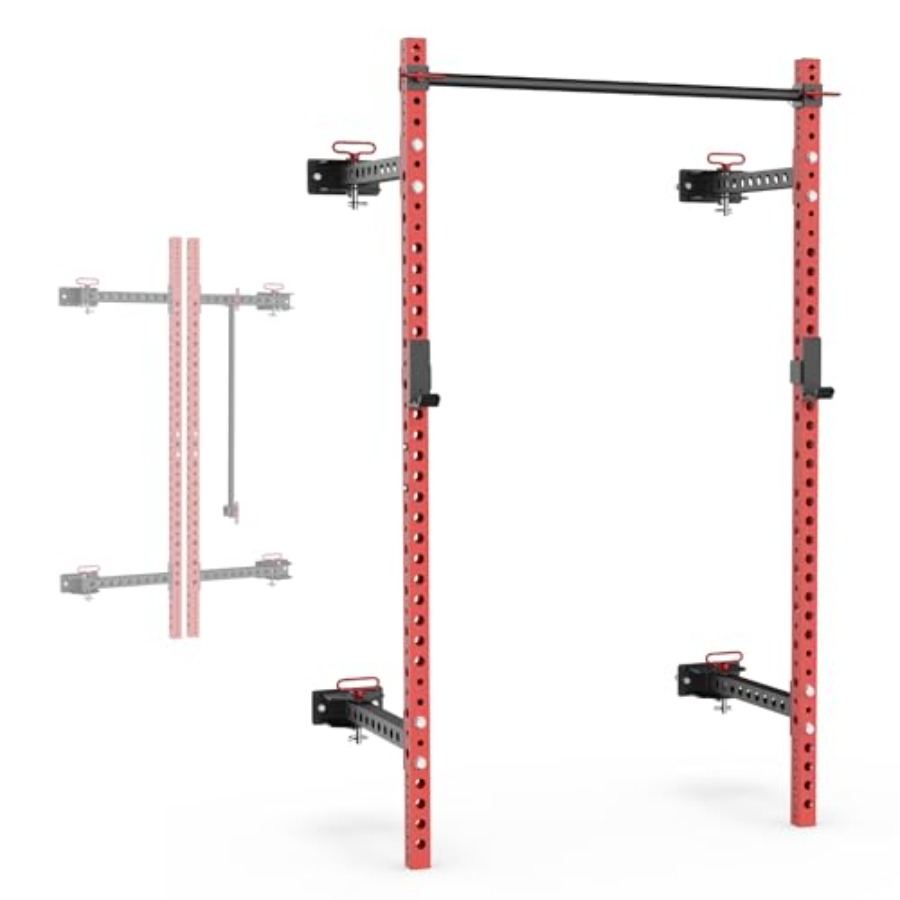 2200 Series Folding Squat Rack - огляд і ціна Pull Up Bar
