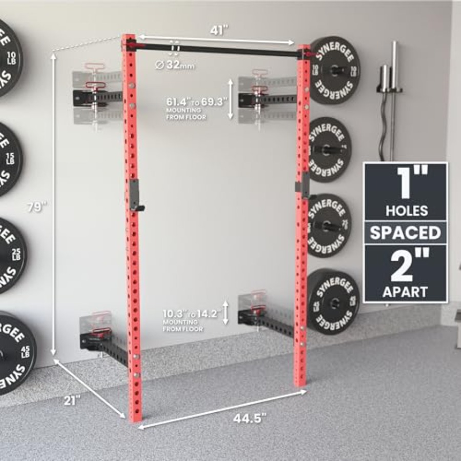 2200 Series Folding Squat Rack - огляд і ціна Pull Up Bar