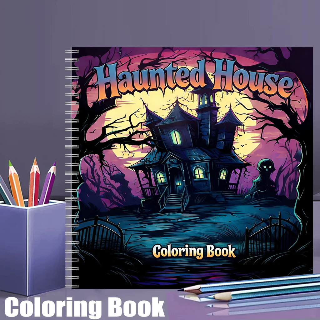 Haunted House Coloring Book fo - огляд і ціна Chalk Bag