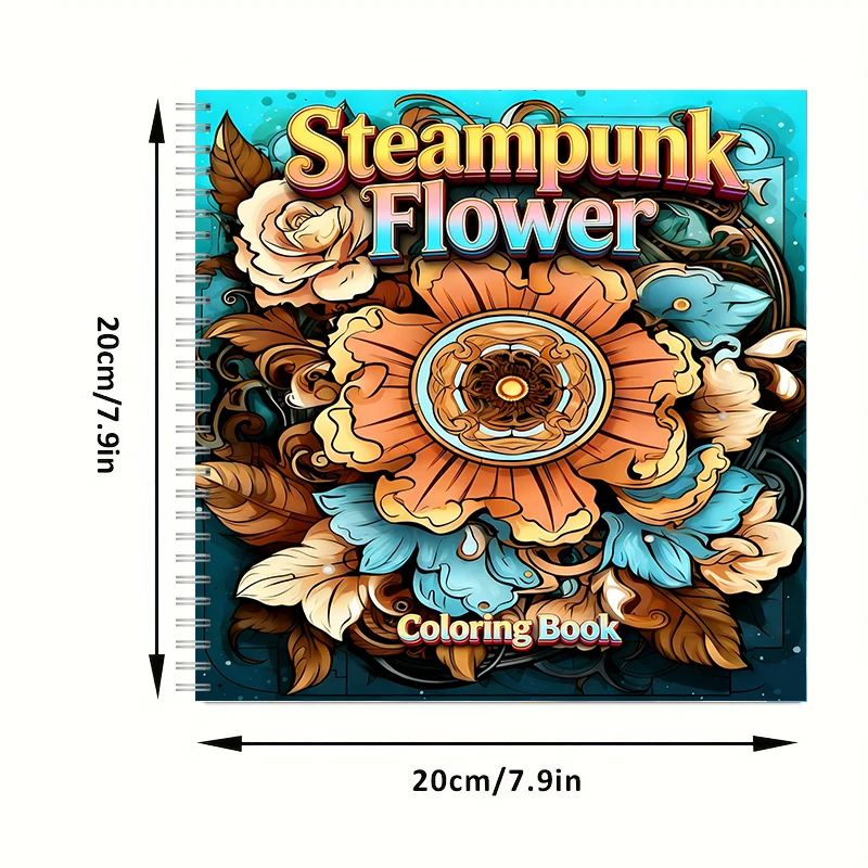 Coloring Book Steampunk Flower - огляд і ціна Chalk Bag