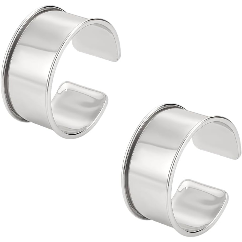 2pcs Platinum Grooved Bangles  - огляд і ціна Wrist Wraps