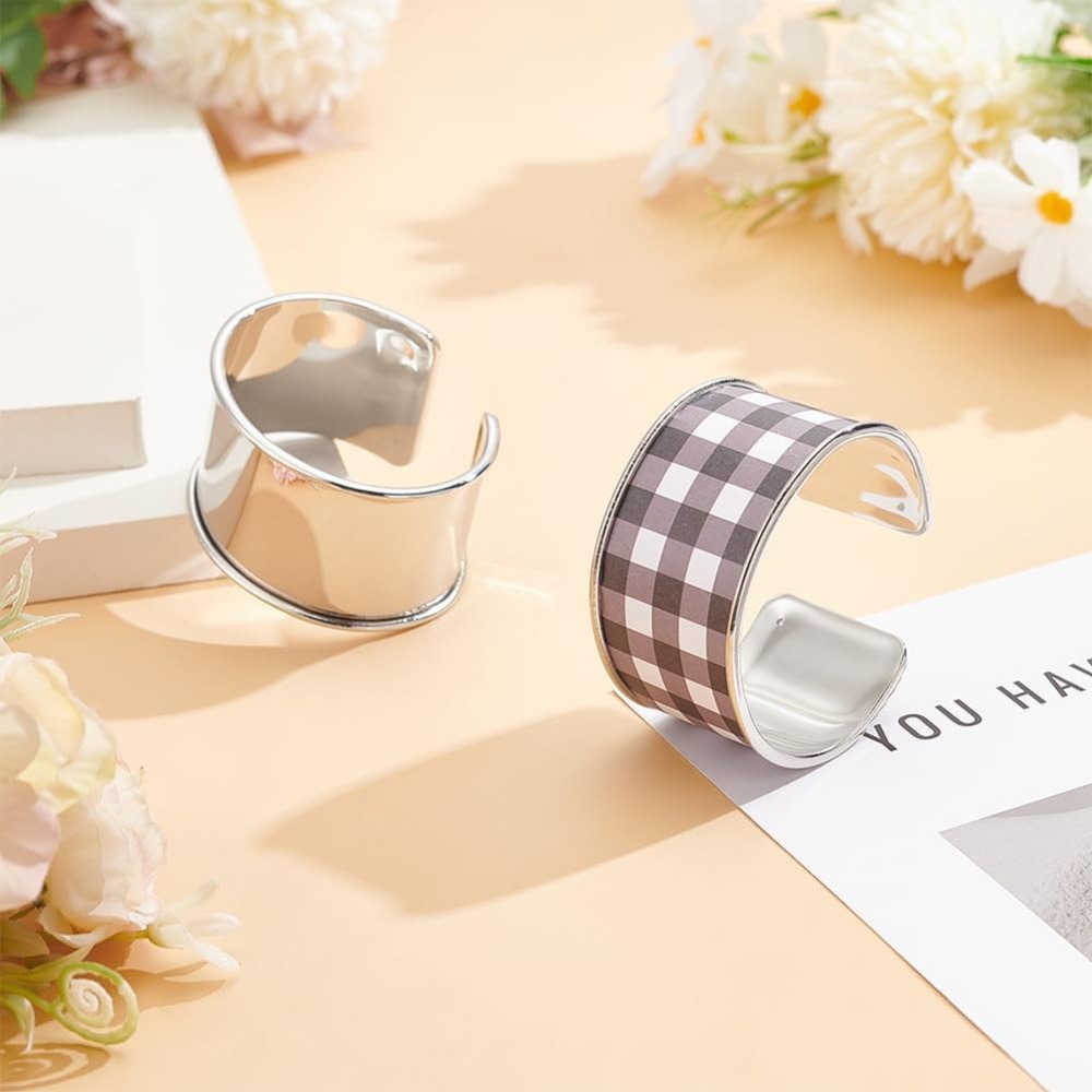 2pcs Platinum Grooved Bangles  - огляд і ціна Wrist Wraps