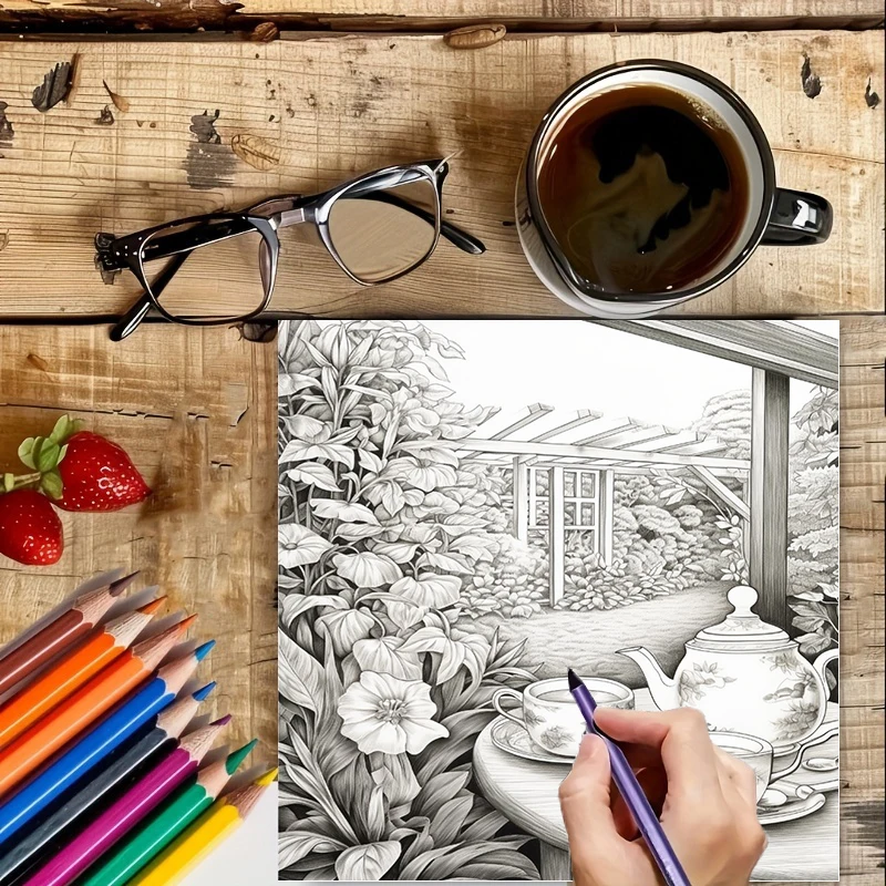 Tea In The Gardens Coloring Bo - огляд і ціна Chalk Bag